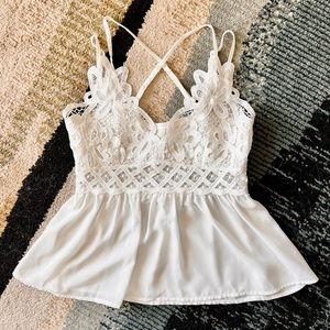 Light-weight, costal, cross-cross blouse